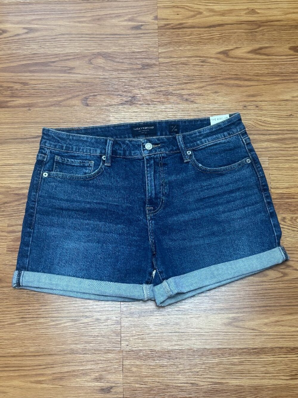 NWT Lucky Brand The Roll Up Denim Shorts